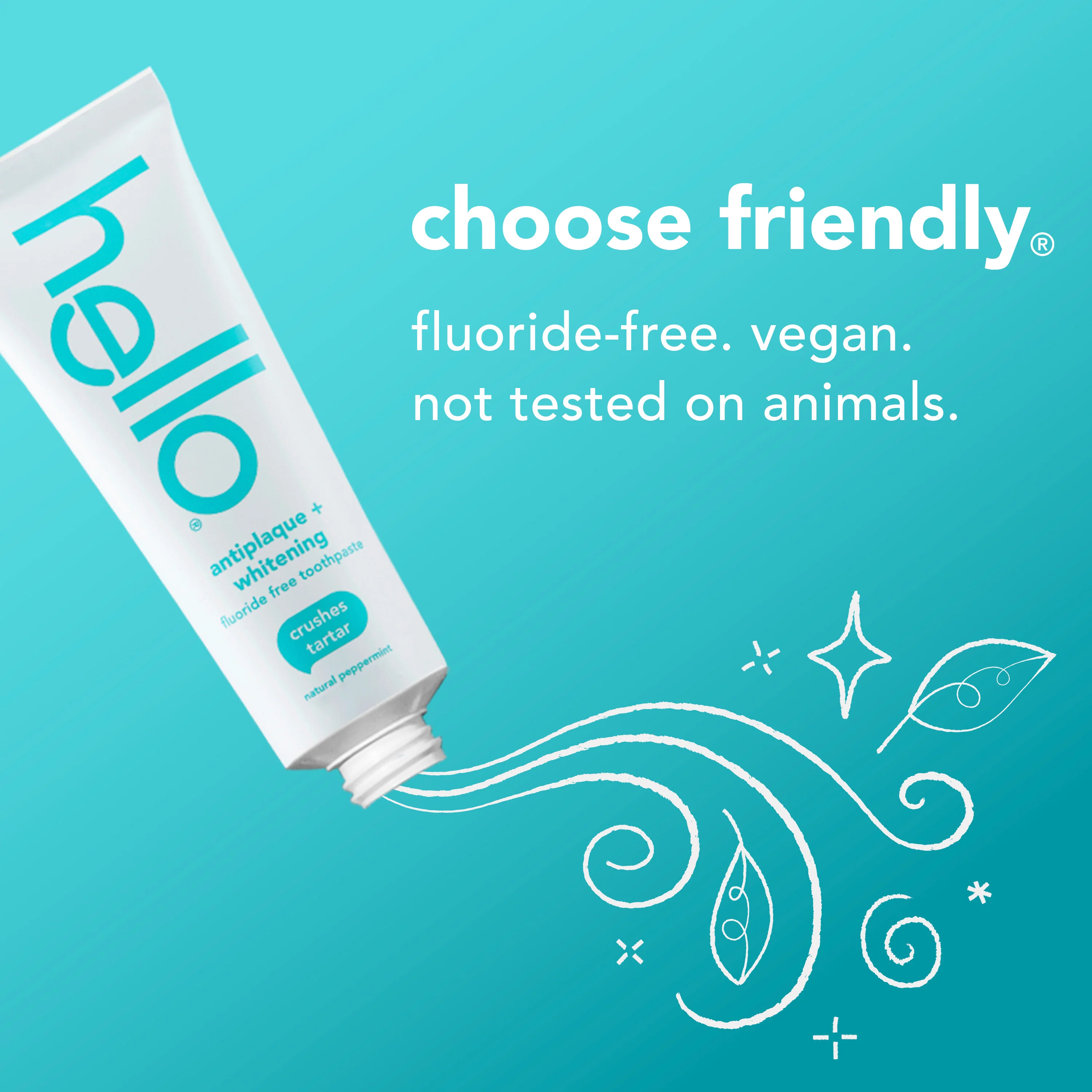 hello antiplaque + whitening fluoride free toothpaste - Image 4