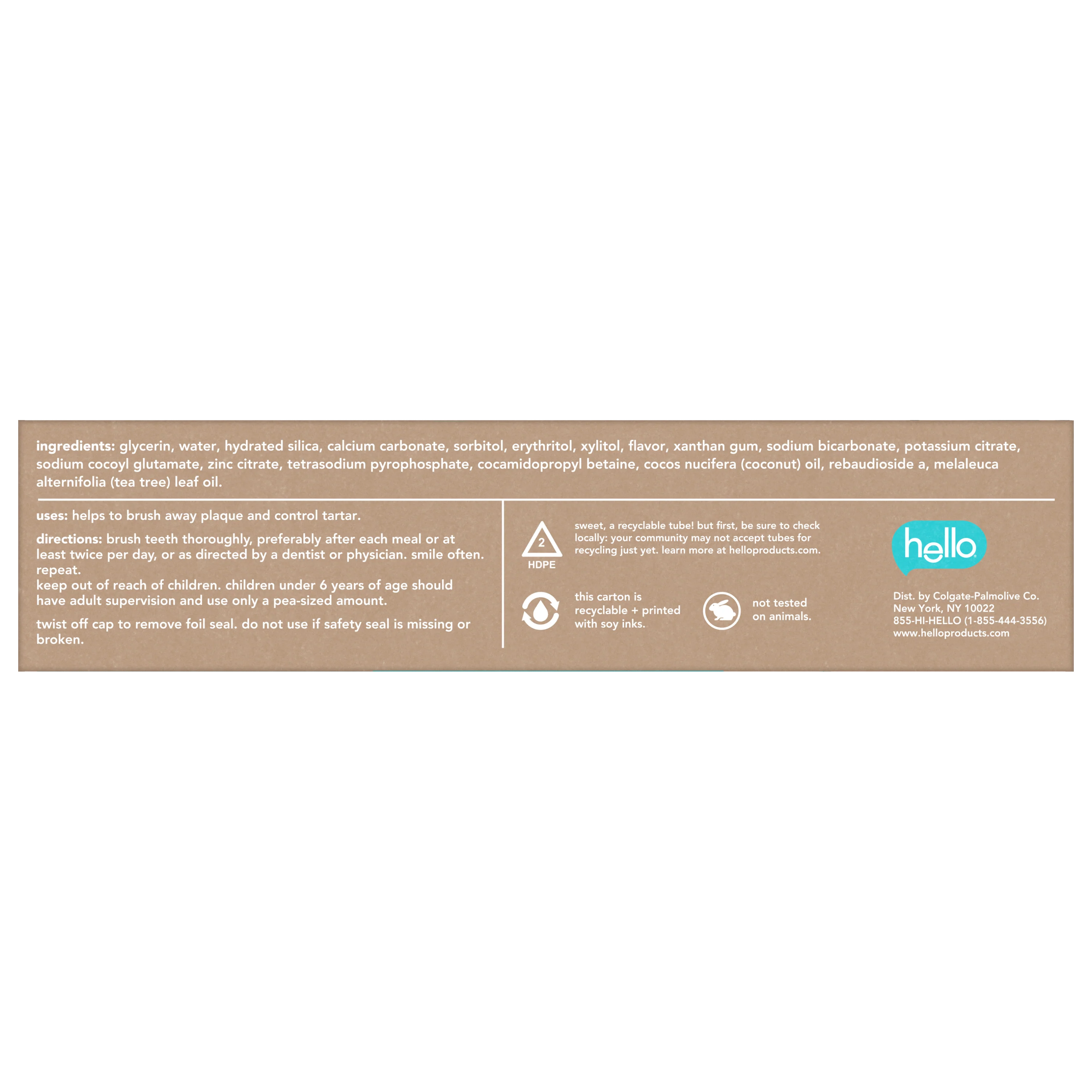 hello antiplaque + whitening fluoride free toothpaste - Image 8