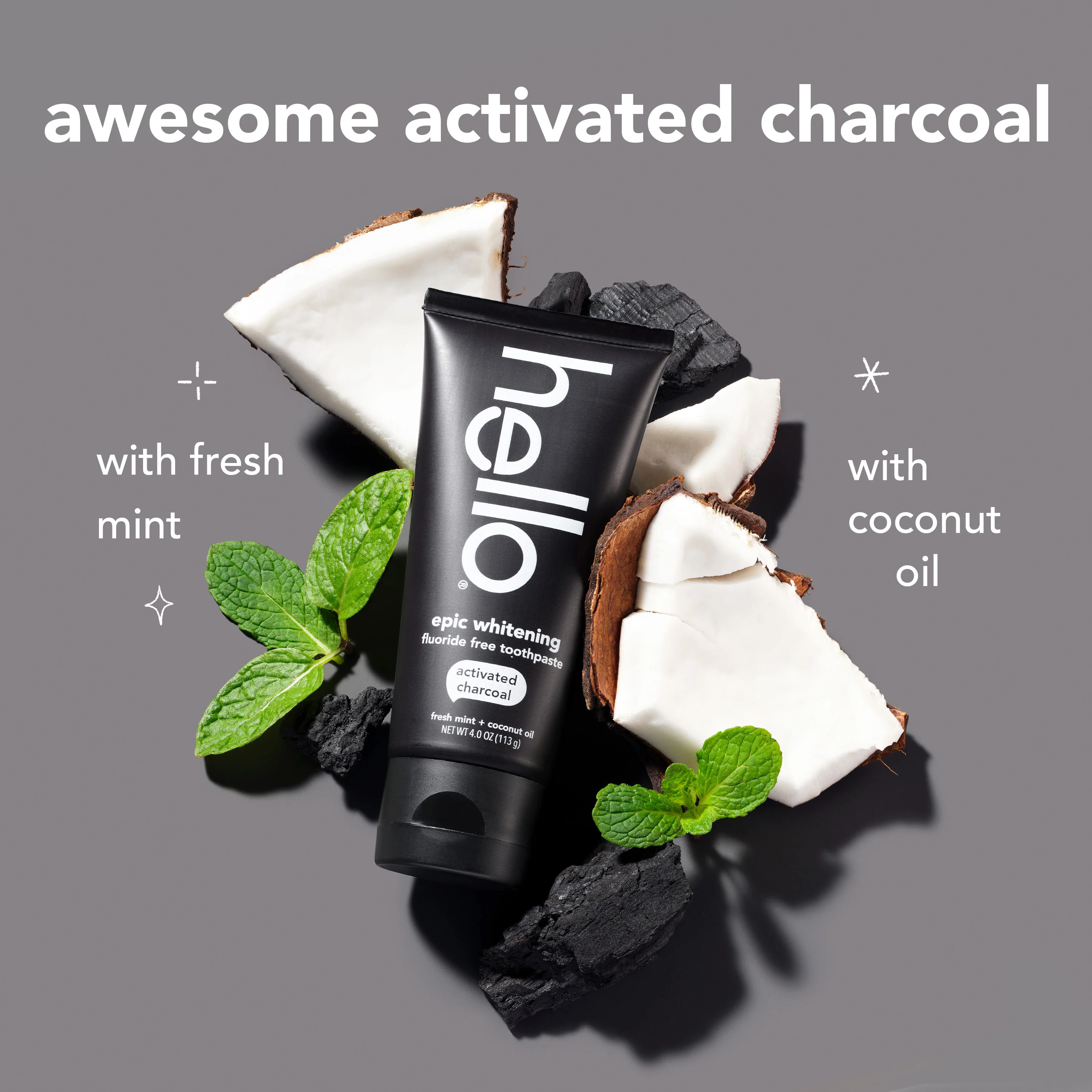 hello epic whitening charcoal toothpaste twin pack - Image 4