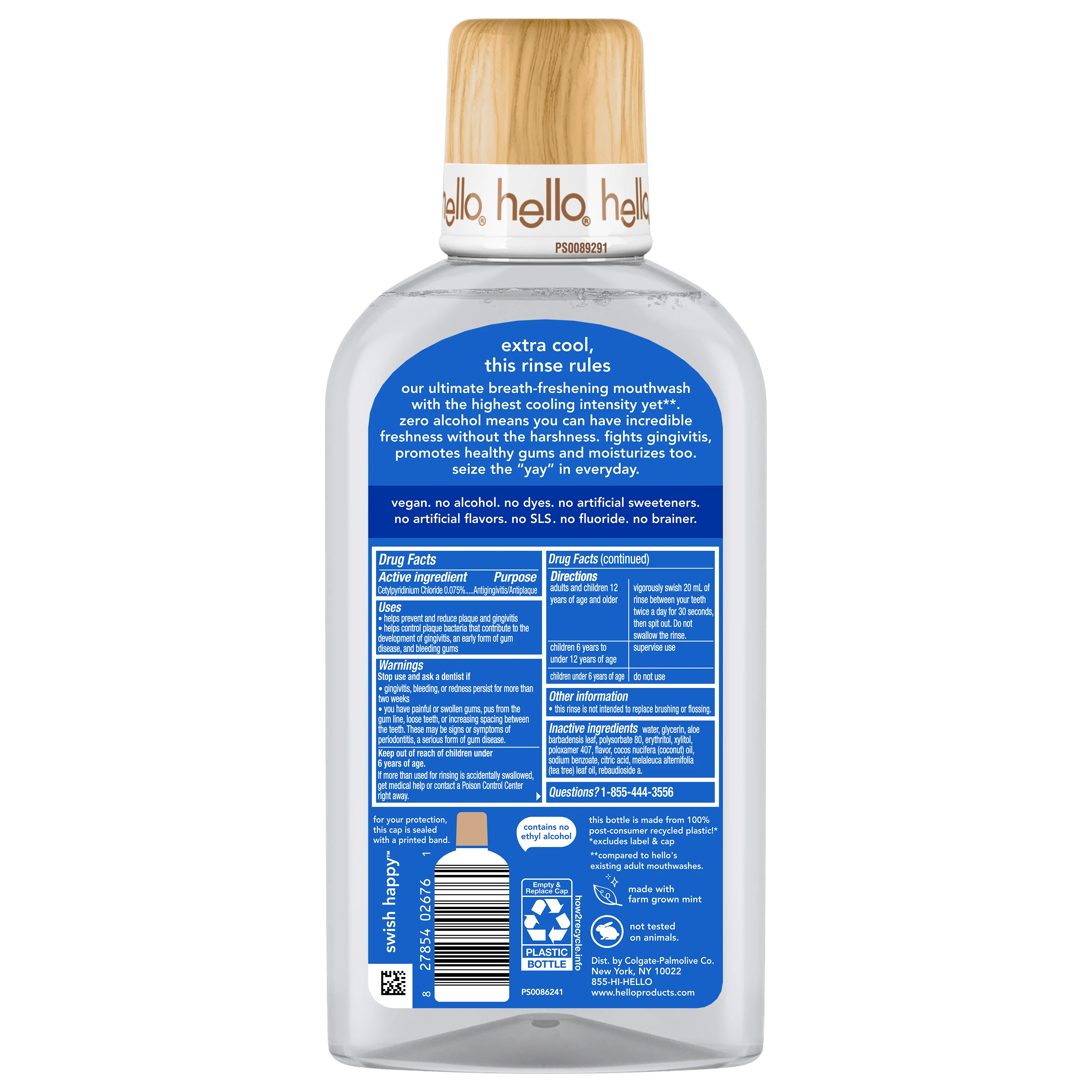 hello extra minty alcohol free mouthwash - Image 7