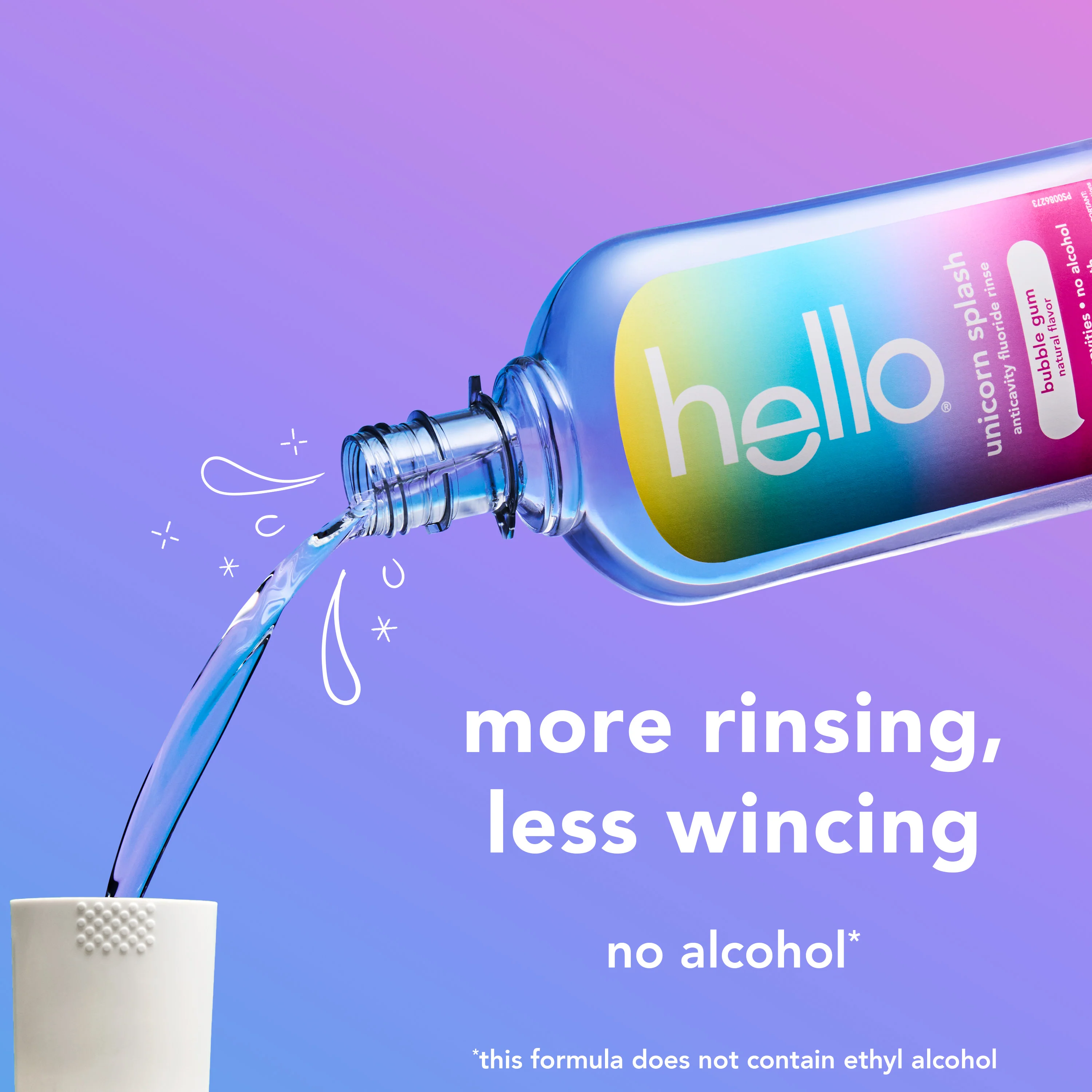 hello kids unicorn splash fluoride mouthwash - Image 3