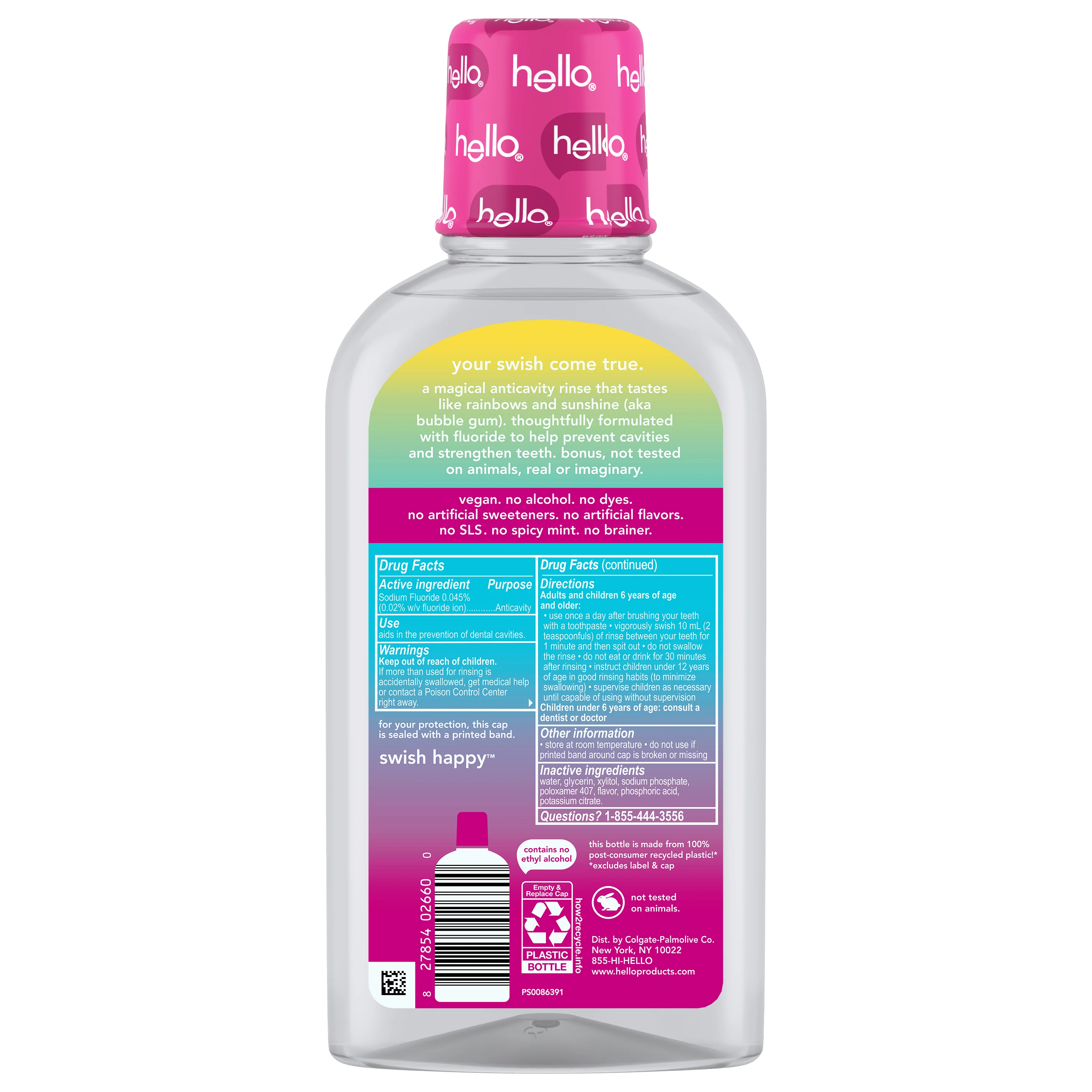 hello kids unicorn splash fluoride mouthwash - Image 7