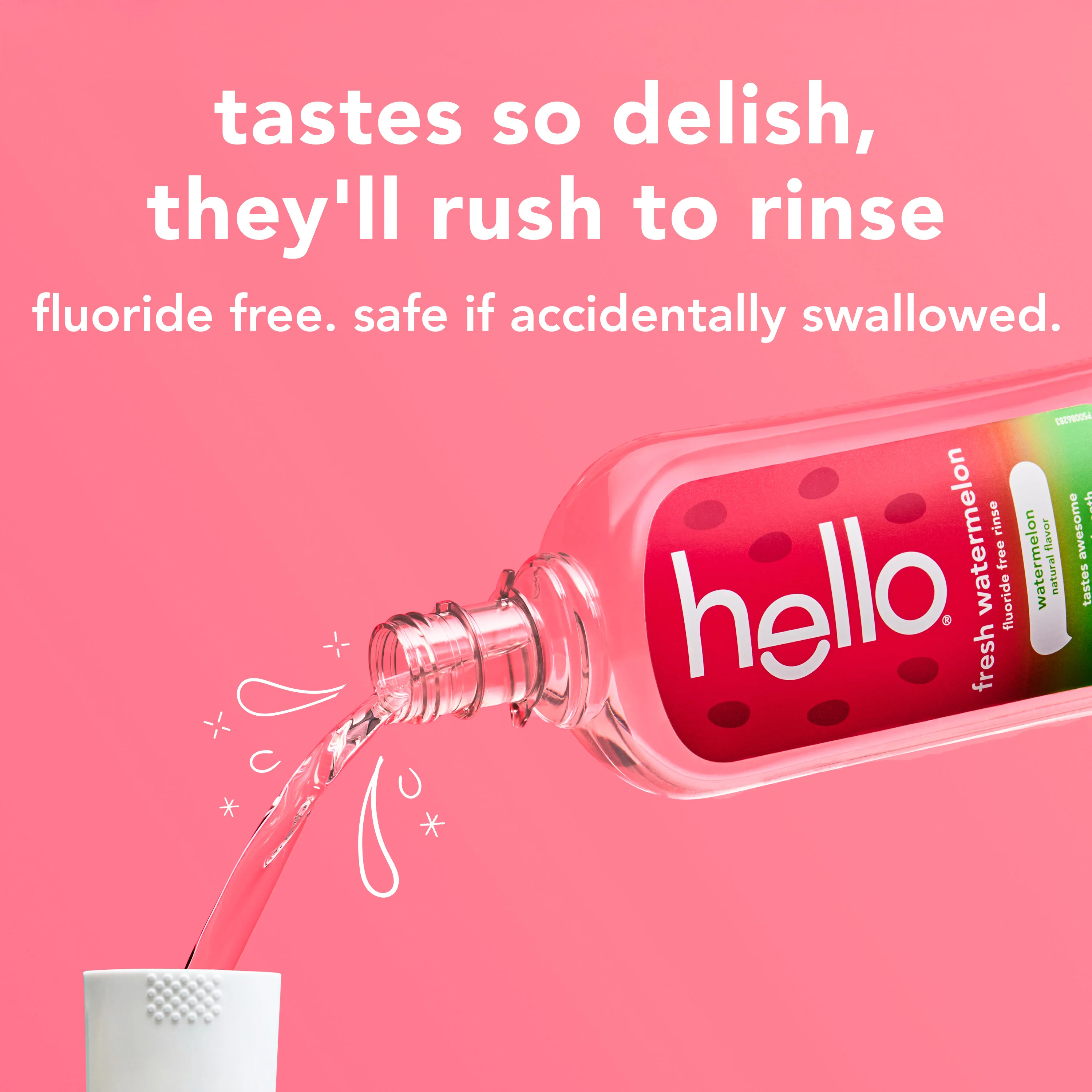hello kids watermelon fluoride free mouthwash - Image 5