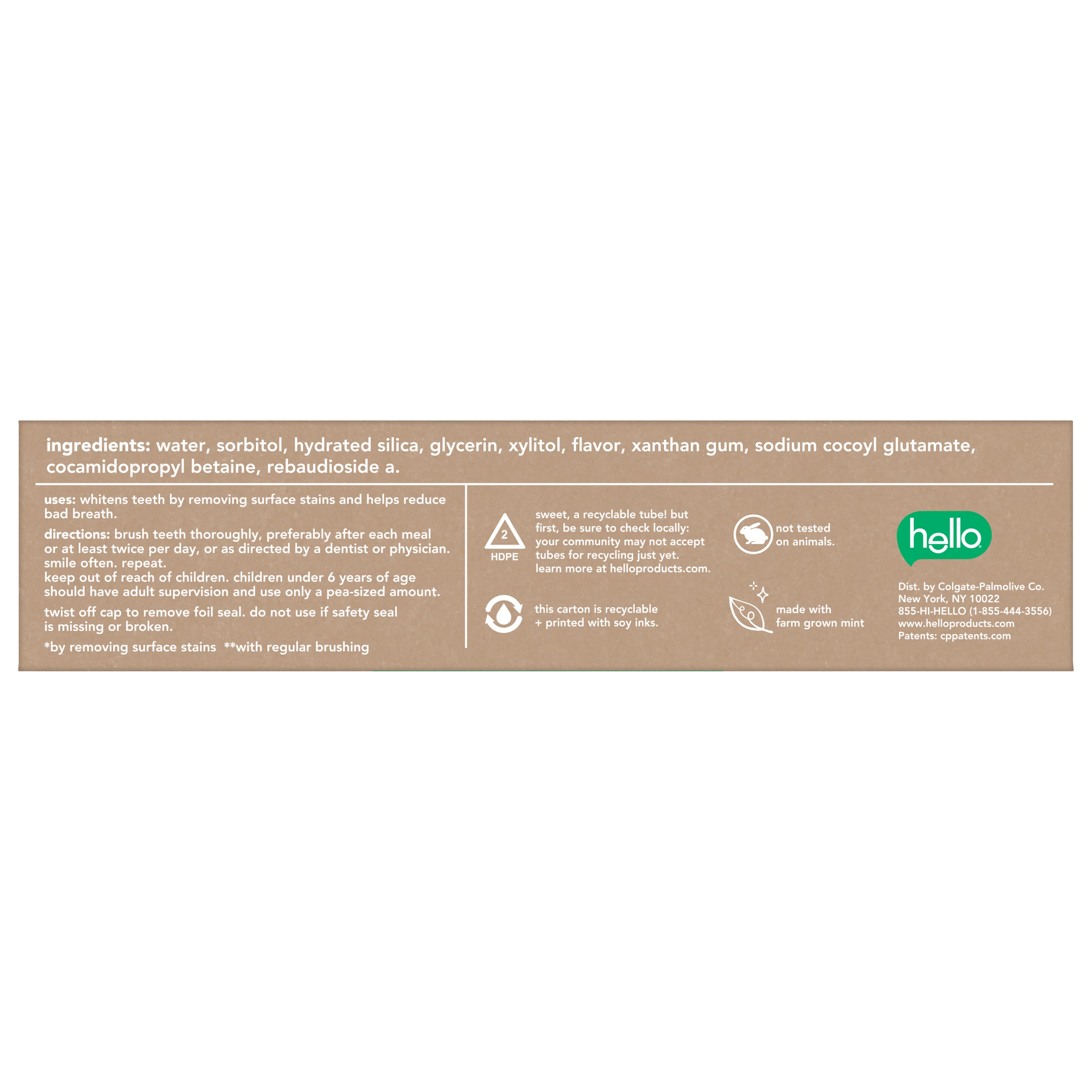 hello superfresh spearmint fluoride free toothpaste - Image 8