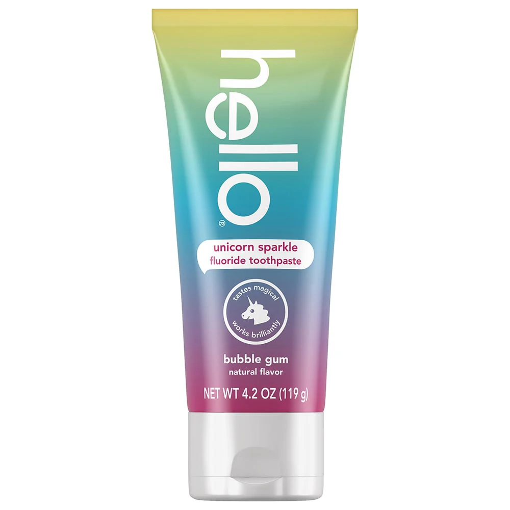 hello kids unicorn toothpaste + toothbrush - Image 3