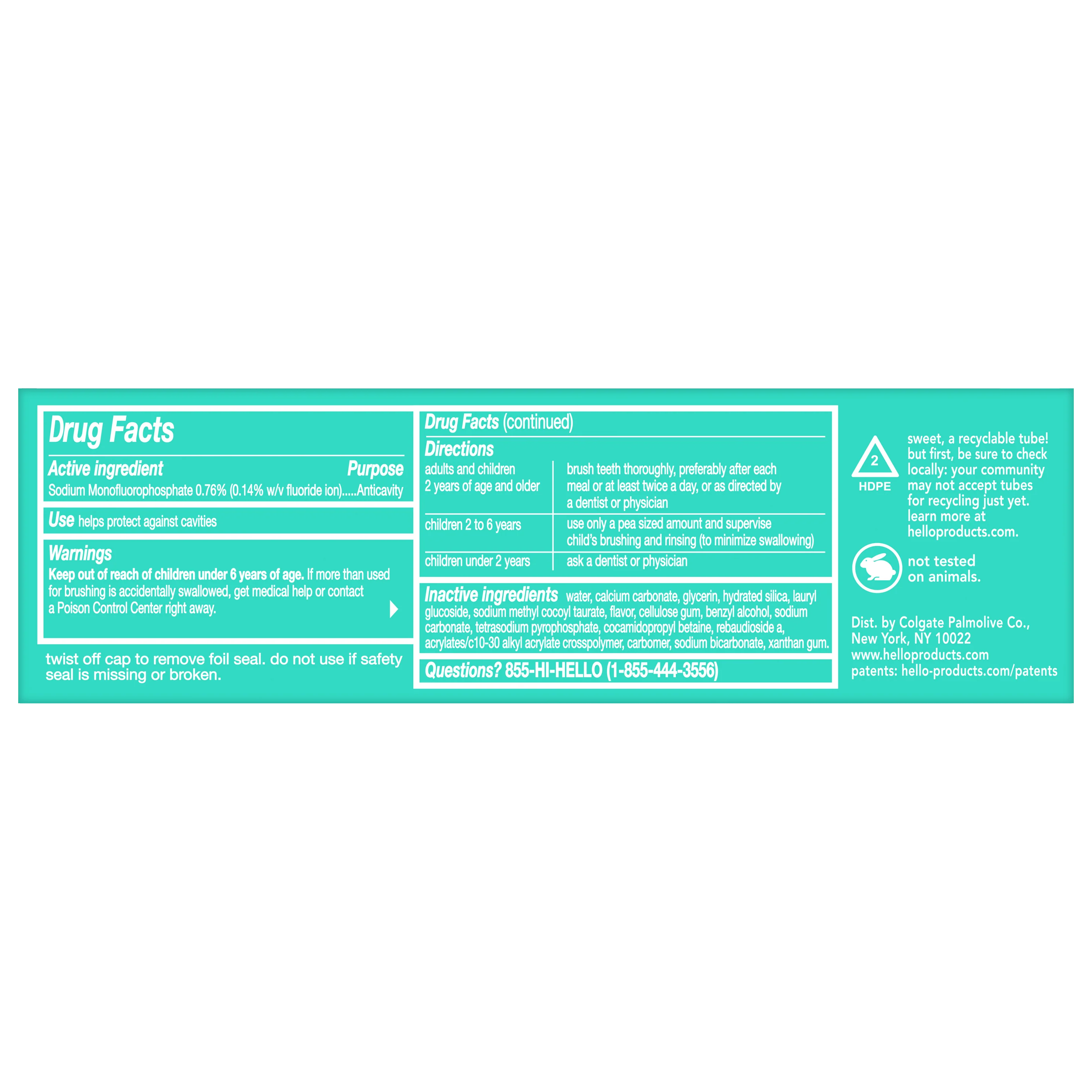 hello whipped peppermint stick fluoride toothpaste - Image 10