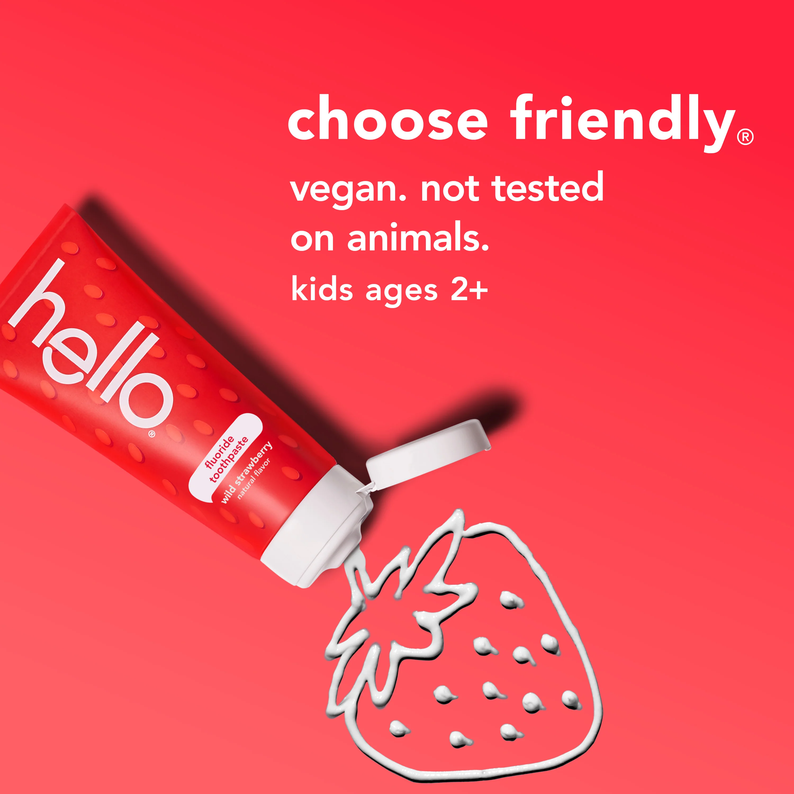 hello kids natural wild strawberry fluoride toothpaste - Image 5
