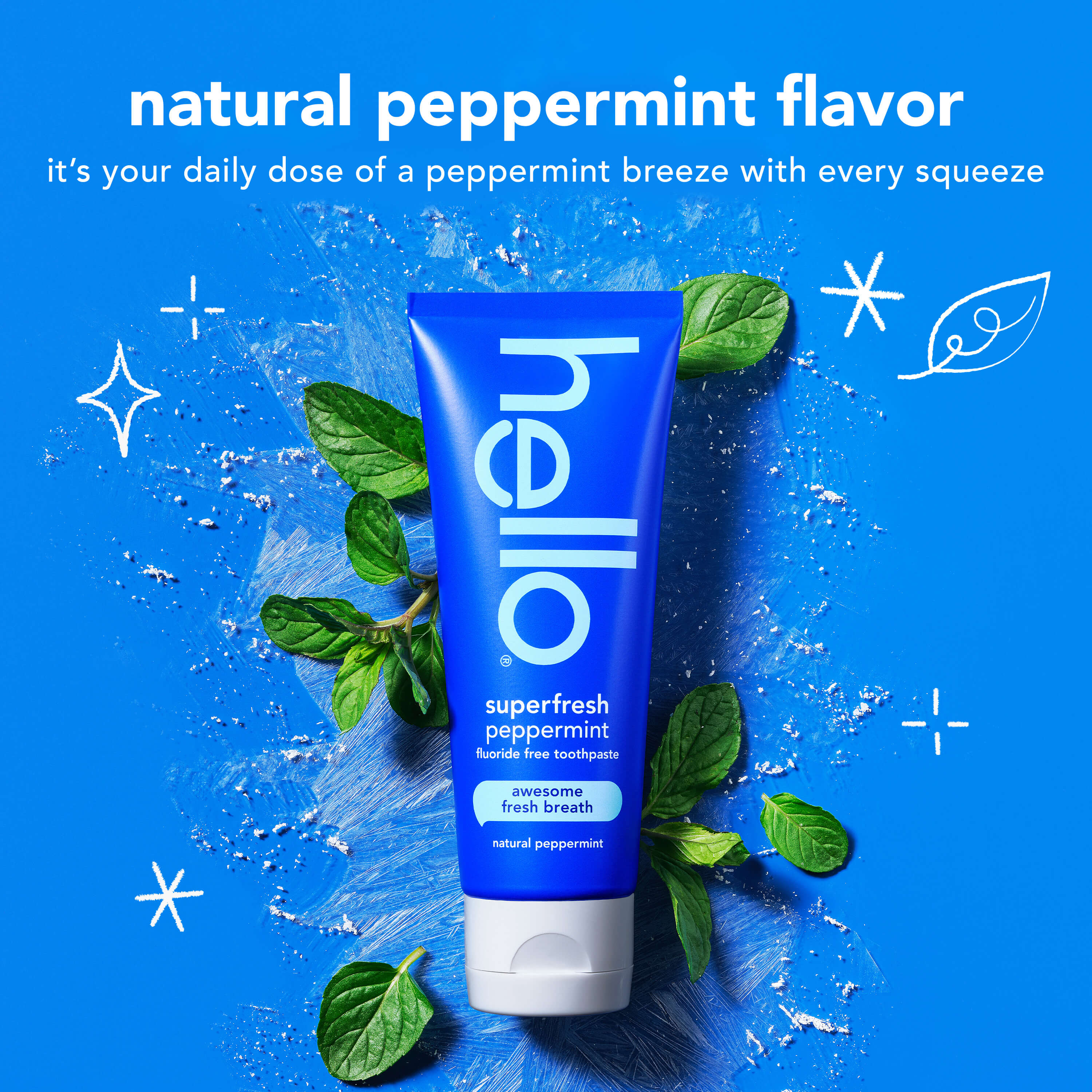 hello superfresh peppermint fluoride free toothpaste - Image 4