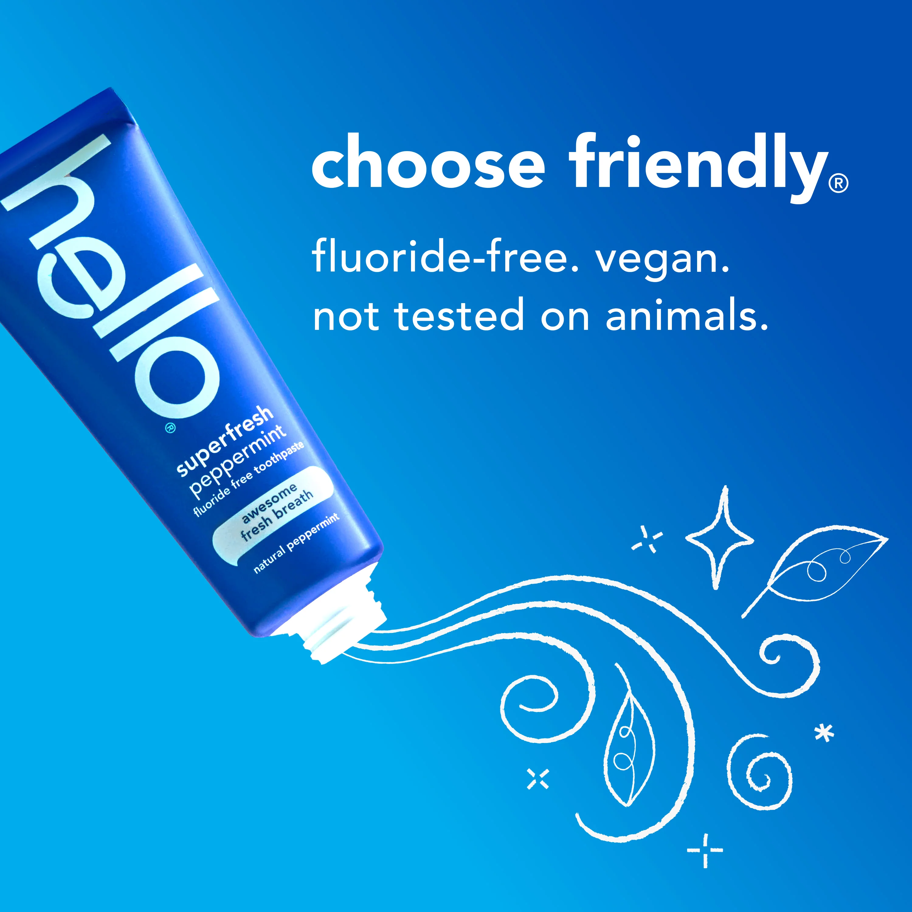 hello superfresh peppermint fluoride free toothpaste - Image 5
