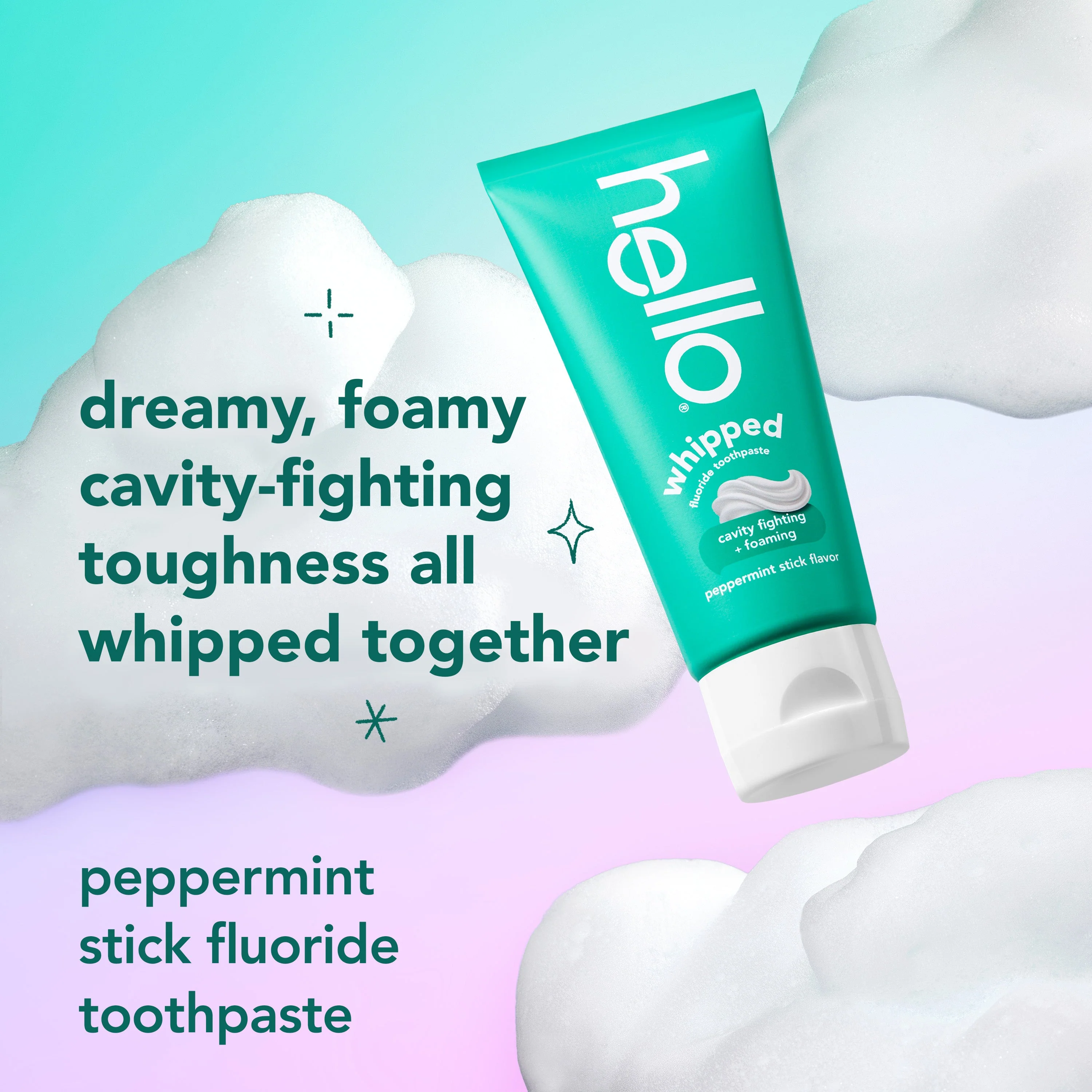hello whipped peppermint stick fluoride toothpaste - Image 3